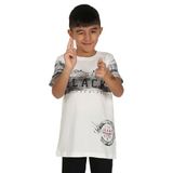 Toontoy Erkek Çocuk Black Baskılı T-Shirt - 10 Yaş - Ekru
