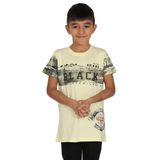 Toontoy Erkek Çocuk Black Baskılı T-Shirt - 10 Yaş - Sarı