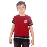 Toontoy Erkek Çocuk BLACK Baskılı Tişört Bordo 4-5 YAŞ