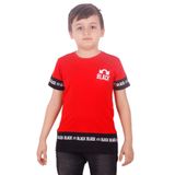 Toontoy Erkek Çocuk BLACK Baskılı Tişört Kırmızı 6-7 YAŞ