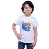 Toontoy Erkek Çocuk Born To Skate Baskılı Tişört Beyaz 4 YAŞ