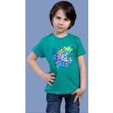 Toontoy Erkek Çocuk Born To Skate Baskılı Tişört Koyu Yeşil 3 YAŞ