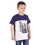 Toontoy Erkek Çocuk Brooklyn Baskılı Garnili Tişört Lacivert