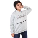 Toontoy Erkek Çocuk Cebi Fermuar Kapatmalı Nakışlı Sweatshirt Yeşil 8 YAŞ