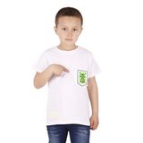 Toontoy Erkek Çocuk Cep Armalı Tişört Beyaz