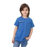 Toontoy Erkek Çocuk Cep Baskılı Tişört İndigo 6 YAŞ