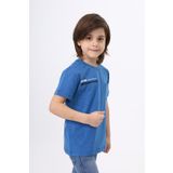 Toontoy Erkek Çocuk Cep Baskılı Tişört İndigo 7 YAŞ