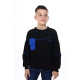 Toontoy Erkek Çocuk Cep Detaylı Baskılı Sweatshirt Siyah 5 YAŞ