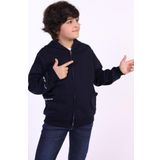 Toontoy Erkek Çocuk Cep Dıfferent Style Tıme Baskılı Hırka
