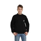 TOONTOY Erkek Çocuk Cep Skate Baskılı Sweatshirt, Siyah, 6-7 Yaş