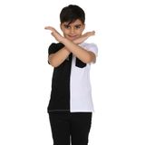 Toontoy Erkek Çocuk Cepli Arka Baskılı Tişört Siyah 8 YAŞ