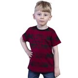 Toontoy Erkek Çocuk Çizgi Desenli Tişört Bordo 5 YAŞ