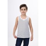 Toontoy Erkek Çocuk Çizgili Atlet Haki 6-7 YAŞ