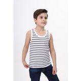 Toontoy Erkek Çocuk Çizgili Atlet Lacivert 8-9 YAŞ