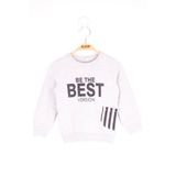 TOONTOY Erkek Çocuk Çizgili Cepli Sweatshirt, 1 Yaş, 13568-, Gri Melanj, erkek-çocuk