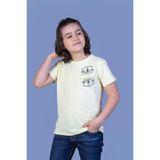 TOONTOY Erkek Çocuk Çizgili Cepli Tişört 12 Yaş, 12682-1