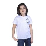 Toontoy Erkek Çocuk Çizgili Cepli Tişört Beyaz 4 YAŞ