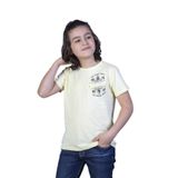 Toontoy Erkek Çocuk Çizgili Cepli Tişört Sarı 10 YAŞ