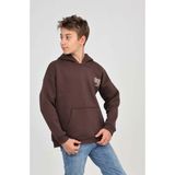 Toontoy Erkek Çocuk Create Baskılı Sweatshirt - 8 - 9 Yaş - Kahverengi