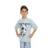 Toontoy Erkek Çocuk Creatıve Mood Baskılı Tişört Yeşil 5 YAŞ