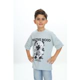 Toontoy Erkek Çocuk Creatıve Mood Baskılı Tişört Yeşil 7 YAŞ