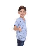 Toontoy Erkek Çocuk Desenli Tişört Mavi 8 YAŞ