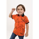 Toontoy Erkek Çocuk Desenli Tişört Oranj 3 YAŞ
