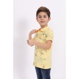 Toontoy Erkek Çocuk Desenli Tişört Sarı 6 YAŞ