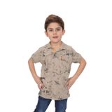 Toontoy Erkek Çocuk Desenli Tişört Yeşil 7 YAŞ