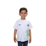 Toontoy Erkek Çocuk Dinazor Yazı Baskılı Tişört Beyaz 1 YAŞ