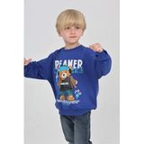 Toontoy Erkek Çocuk Dreamer Ayı Baskılı Sweatshirt Saks
