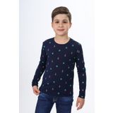 Toontoy Erkek Çocuk Dümen Baskılı Tişört Lacivert 13-14 YAŞ