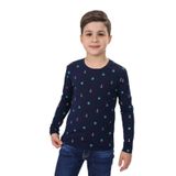 Toontoy Erkek Çocuk Dümen Baskılı Tişört Lacivert 6-7 YAŞ