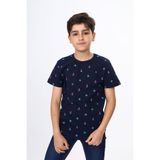 Toontoy Erkek Çocuk Dümen Ve Çapa Baskılı Tişört