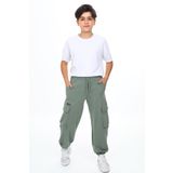 Toontoy Erkek Çocuk Eşofman Alt Yeşil 12 YAŞ