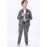 Toontoy Erkek Çocuk Eşofman Takım Antrasit Melanj 6-7 YAŞ