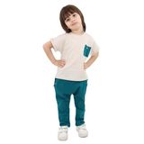 Toontoy Erkek Çocuk Eşofman Takım Bej 3 YAŞ