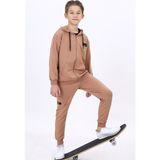 Toontoy Erkek Çocuk Eşofman Takım Kahverengi 8-9 YAŞ