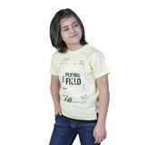 Toontoy Erkek Çocuk Etek Garnili Tişört Sarı 6 YAŞ