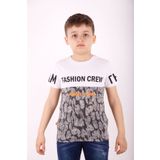 Toontoy Erkek Çocuk Fashion Crew Baskılı Garnili Tişört