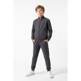 Toontoy Erkek Çocuk Fermuarlı 2li Eşofman Takım - 8 - 9 Yaş - Füme