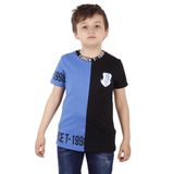 Toontoy Erkek Çocuk Force Baskılı Parçalı Tişört Saks 12 YAŞ