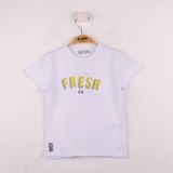 Toontoy Erkek Çocuk Fresh Baskılı Tişört Beyaz 3 YAŞ