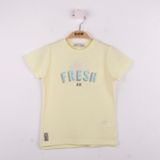 Toontoy Erkek Çocuk Fresh Baskılı Tişört Sarı 5 YAŞ