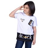TOONTOY Erkek Çocuk Garni Detaylı Baskılı Cep Görünümlü Tişört 8 Yaş, 10560-