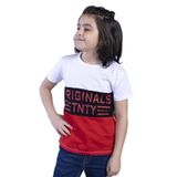 Toontoy Erkek Çocuk Garni Detaylı Baskılı Tişört Beyaz 8 YAŞ