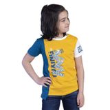 Toontoy Erkek Çocuk Garni Detaylı Baskılı Tişört Hardal 8 YAŞ