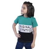 TOONTOY Erkek Çocuk Garni Detaylı Kapüşonlu Baskılı Tişört, Beyaz, 6 Yaş