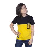 Toontoy Erkek Çocuk Garnili Cep Aksesuarlı Tişört Sarı 10 YAŞ