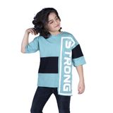 Toontoy Erkek Çocuk Garnili Strong Baskılı Tişört Yeşil 14 YAŞ